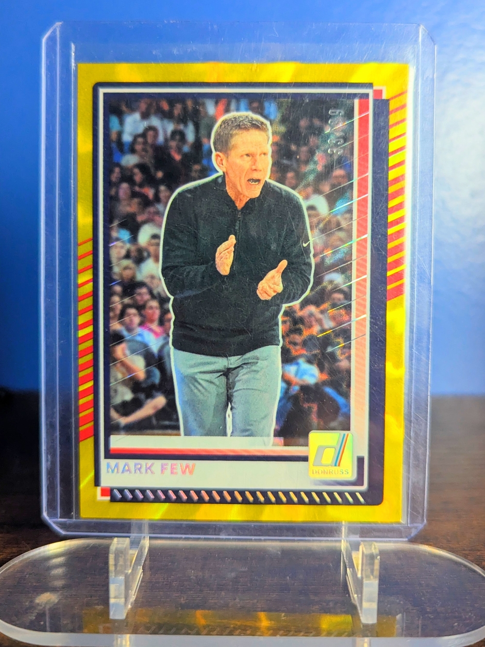 2025 Panini Donruss Mark Few Yellow Lazer /99 #175